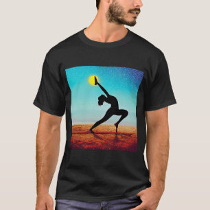 T-shirt Fille de yoga Femme Salutation du Soleil Méditatio
