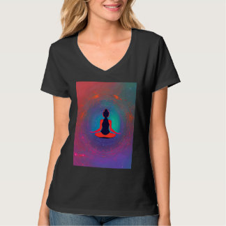 T-shirt Fille de yoga Femme Salutation du soleil Méditatio