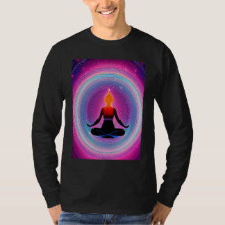 T-shirt Fille de yoga Femme Salutation du Soleil Méditatio