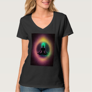 T-shirt Fille de yoga Femme Salutation du Soleil Méditatio