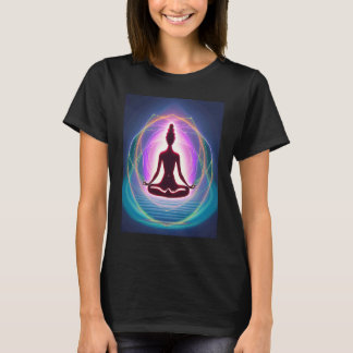 T-shirt Fille de yoga Femme Salutation du Soleil Méditatio