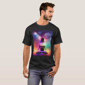 T-shirt Fille de yoga Fille Salutation du soleil Méditatio (Devant entier)
