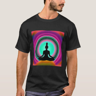 T-shirt Fille de yoga Fille Salutation du soleil Méditatio