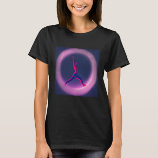 T-shirt Fille de yoga Fille Salutation du Soleil Méditatio