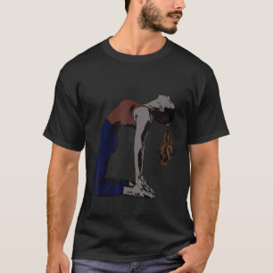 T-shirt Fille de yoga géniale en posture du chameau