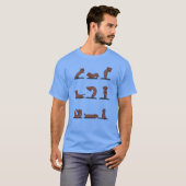 T-shirt Fille de yoga teckel (Devant entier)