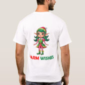 T-shirt Fille d'elfes aux souhaits chauds (Dos)