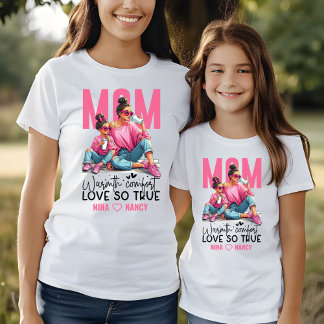 T-shirt Fille des femmes de la Fête des Mères de la MOM