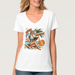 T-shirt Fille des livres Vacances d'été Voyage à la plage