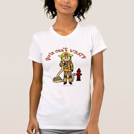 T-shirt Fille des pompiers de Blonde (Devant)