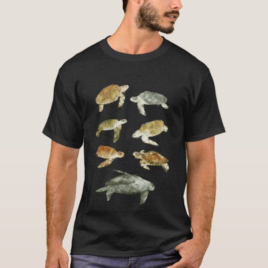 T-shirt Fille des tortues marines (Devant)