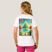 T-shirt Fille design de mode (Dos entier)