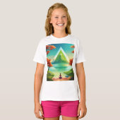 T-shirt Fille design de mode (Devant entier)