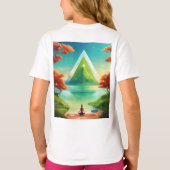 T-shirt Fille design de mode (Dos)