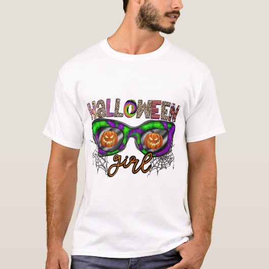 T-shirt Fille d'Halloween (Devant)