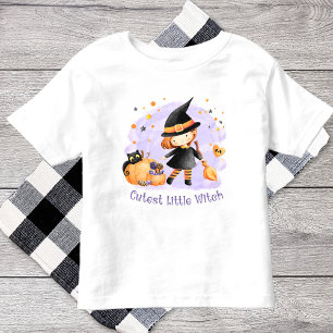 T-shirt fille d'Halloween pour la petite sorcière