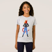T-Shirt fille diable (Devant entier)