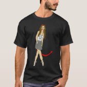 T-shirt fille diabolique (Devant)
