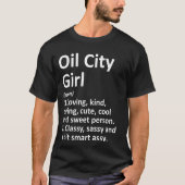 T-shirt Fille d'Oil City Pa Pennsylvanie Ville amusante Ma (Devant)