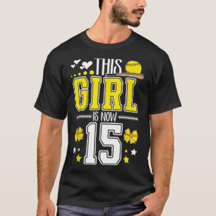 T-shirt Fille Douillette 15 Ans Anniversaire 15 Ans Joueus