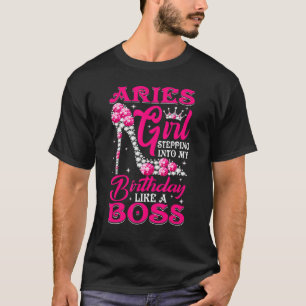 T-shirt Fille du Bélier Entrant Dans Mon Anniversaire Comm