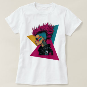 T-shirt Fille Du Pays Punk Nouvelle Vague Rock Design