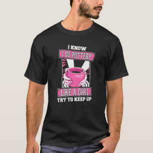 T-shirt Fille du potier en céramique argile artisanat - Po