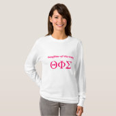 T-shirt Fille du Roi Hoodie (Devant entier)