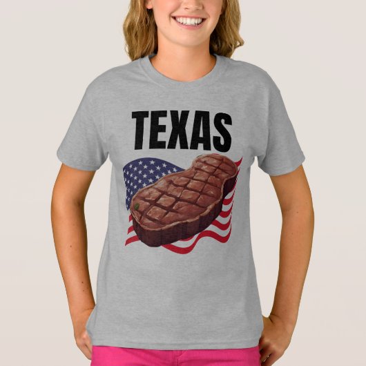 T-shirt fille du Texas (Devant)
