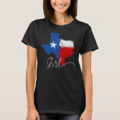 T-shirt Fille du Texas - affligée (Devant)