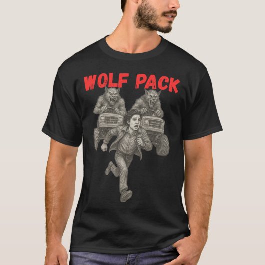 T-shirt Fille du Wolf Pack Monsterrucks (Devant)