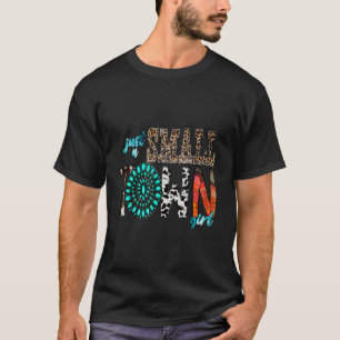 T-shirt Fille d'une petite ville en cuir de léopard wester