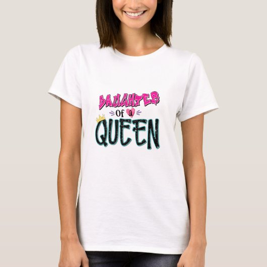 T-shirt Fille D'Une Reine (Devant)