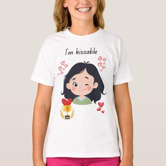 T-shirt Fille embrassable (Devant)