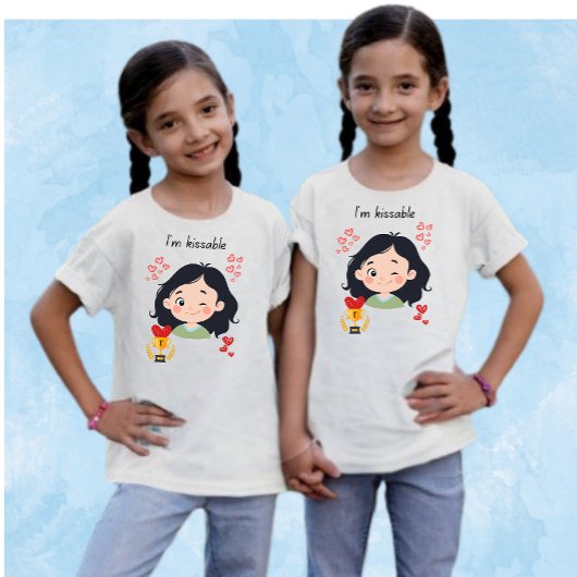 T-shirt Fille embrassable