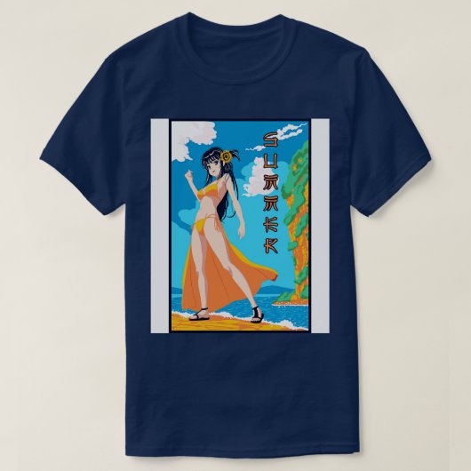 T-shirt fille en bikini (Design devant)