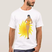 T-shirt Fille en bikini (Devant)