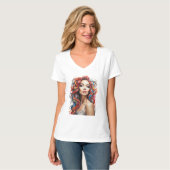 T-shirt Fille en couleurs (Devant entier)