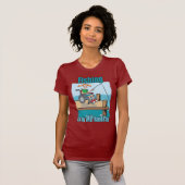 T-shirt Fille en fauteuil roulant Pêche (Devant entier)