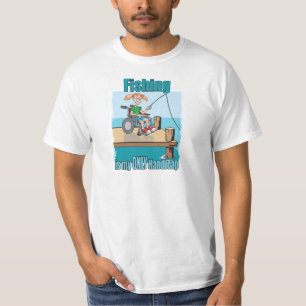 T-shirt Fille en fauteuil roulant Pêche