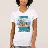 T-shirt Fille en fauteuil roulant Pêche (Devant)