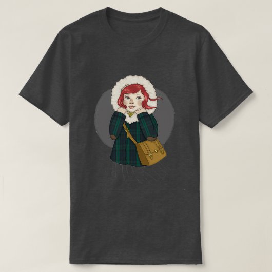 T-shirt Fille en hiver (Design devant)