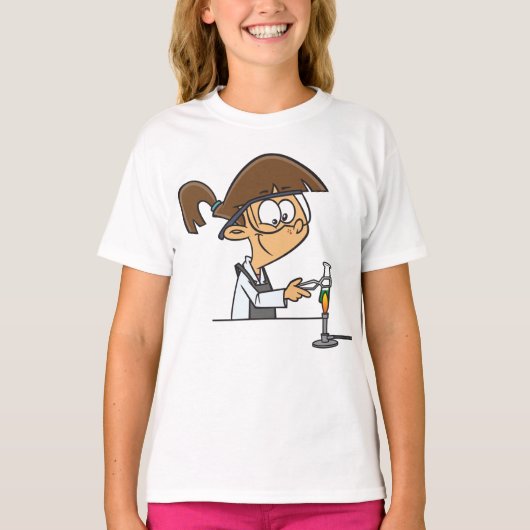 T-shirt Fille En Laboratoire (Devant)