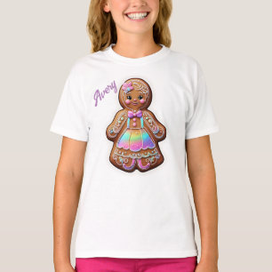 T-shirt Fille en pain d'épices