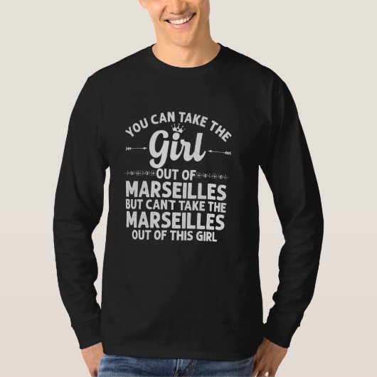 T-shirt Fille En Sortie De Marseille Il Illinois Funny Hom (Devant)