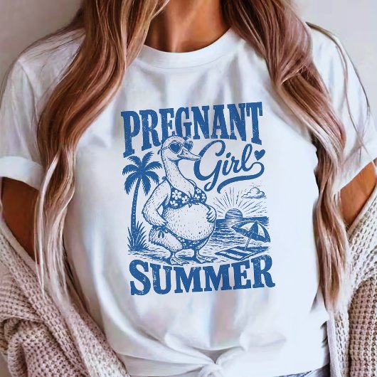 T-shirt Fille ENCEINTE ÉTÉ