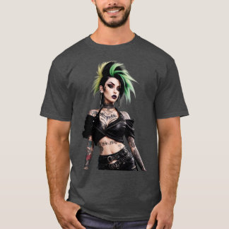 T-shirt fille encrée