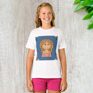 T-shirt Fille Et Fleurs
