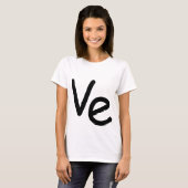 T-shirt Fille étant assortie de chemise de LO VE (Devant entier)