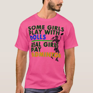 T-shirt Fille Femmes Aiment Badminton Fan T T
